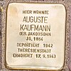 Stolperstein für Auguste Kaufmann