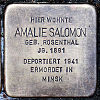 Stolperstein Denzerstr 14 Salomon Amalie