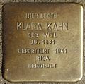 Stolperstein für Klara Kahn (Meister-Gerhard-Straße 29)