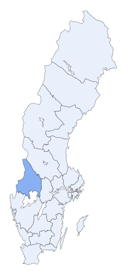 Contea de Värmland - Localizazion