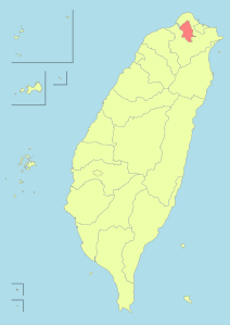 타이베이 시. 타이베이 시의 남쪽에 원산이 있다.