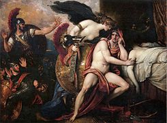 Thetis Bringing Armor to Achilles I by Benjamin West.jpg