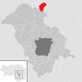 Poloha obce Tyrnau v okrese Graz-okolie (klikacia mapa)