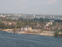 Aerial view of Nova Kakhovka.