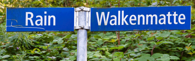 Strassenschild Walkenmatte