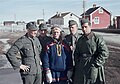 Image 13Wehrmacht soldiers with a local Sámi reindeer herder, Lappland, Sodankylä, Finland 1942 (from History of Finland)