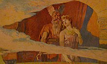 Wodan und Frigg (Frija) – Emil Doepler (1855 – 1922), Erstveröffentlichung 1905