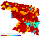 Crecimiento de la población entre 1998 y 2008