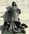 Statue du mémorial représentant la Guerre