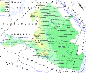 карта: География Калмыкии