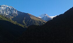 Velký Kavkaz v okresu Šaroj u Chulandoj