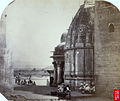 A ghat at Haridwar, 1860s