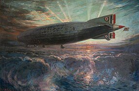 Alfred Egerton Cooper (en) : Airship R34 (avant 1919)