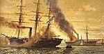 La Corvette allemande Augusta sur la Gironde durant la guerre de 1870