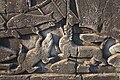 Cambodge Bas-relief "Battle of Devas and Asuras" Temple d' Angkor Wat dans la province de Siem_Reap, Cambodge.