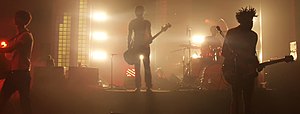 Bloc Party. Left to right: Lissack, Moakes, Tong and Okereke London, 20 April 2007