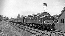 De D206 op de Great Eastern Main Line in 1963.