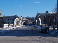 A view of the bridge from the west side.