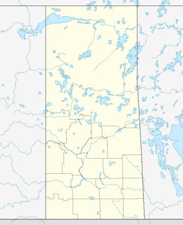 Location map Kanados Saskačevanas