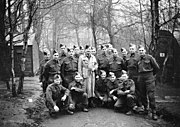 A group of Canadian soldiers stationed at Pippingford Park near Nutley in 1941