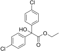 Skeletal formula of chlorobenzilate