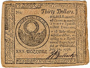 Continental Currency $30 banknote obverse (June 22, 1776).jpg