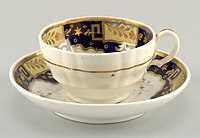 カップと受け皿、 c. 1775