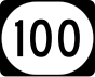 Iowa Highway 100 marker