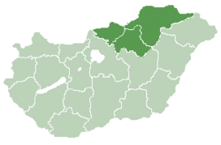 Ungheria settentrionale - Localizzazione