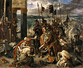 Крестоносцы в Константинополе. Картина Делакруа.