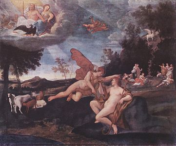 Francesco Albani, Mercurio y Apolo
