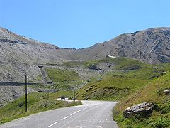 Vue vers le col du Galibier, versant Valloire.