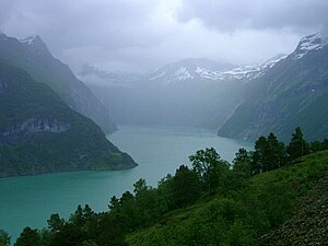 Karte von Sognefjord