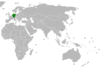 Lage von Deutschland und Kuwait