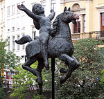 Jeune Fille chevauchant un cheval de manège, Utrecht