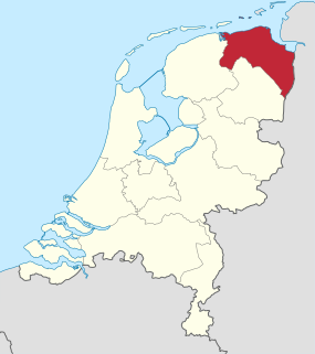 Localisation de Groningue aux Pays-Bas