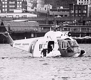 着水するHH-52A（アメリカ沿岸警備隊機）