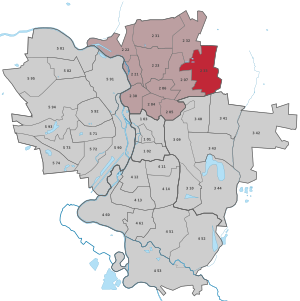 Lage des Stadtteils Mötzlich in Halle (Saale) (anklickbare Karte)