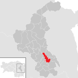 Poloha obce Ilztal v okrese Weiz (klikacia mapa)