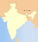 Thumbnail map of India with Goa highlighted