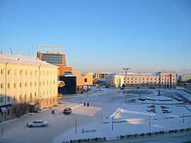 Piazza del teatro a Jakutsk