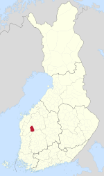Location of Jalasjärvi in فن لینڈ