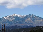 Vue du mont Nyōhō depuis Nikkō.