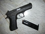 Jericho 941 F (DA), 9 mm with magazine removed