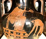 Croesus on the pyre, Attic red-figure amphora Kroisos stake Louvre G197.jpg