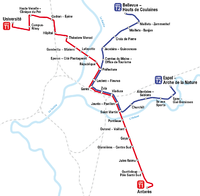 Le Mans - Straßenbahn - Netzplan.png