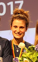 Leandra Behr bei den Deutschen Fechtmeisterschaften 2017