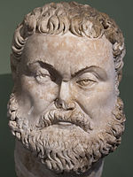 Bust of Emperor Maximian, the first Western Roman emperor MSR - Tete de l'empreur Maximien Hercule - Inv 34 b (cropped).jpg