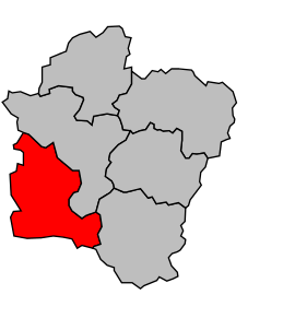 Location of the canton in the arrondissement of Rethel
