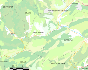 Poziția localității Saint-Benoît